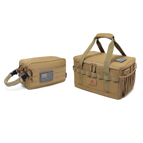 Tactical Toiletry Bag for Men and 18L Camping Storage Bag