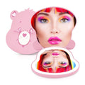 Impressions Vanity Care Bears Cheer Bear Beary Cute LED Compact Mirror for Purse, Travel Lighted Makeup Mirror with 3X Magnification, Adjustable Brightness, Touch Sensor, and Figural Shaped Design