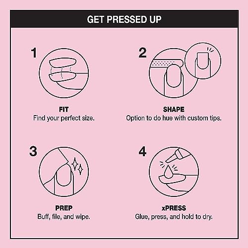 Bundle of OPI xPress/ON Press On Nails, With Nail Glue, Long Baby Pink Velvet Almond Shape Nails, Editor in Chic + OPI Nail Envy, Nail Strengthening Treatment, Vegan Formula, 0.5 fl oz