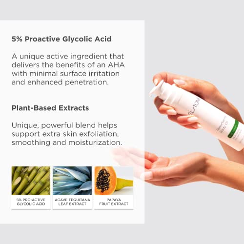 Glytone Resurfacing Body Oil? Nourishing & moisturizing anti aging Body Oil for dry Skin & Keratosis Pilaris ?5% Proactive Glycolic Acid After Shower oil for Body?Unscented, Non Toxic 4 Fl oz