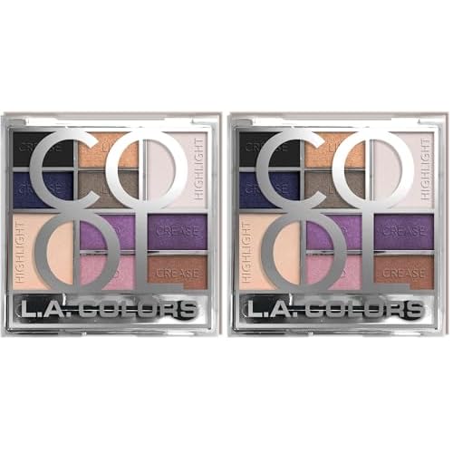 L.A. COLORS Color Block Eyeshadow, Cool CES137B (Pack of 2)