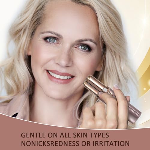 Facial Hair Remover for Women Gold Color with 6-pc Pack