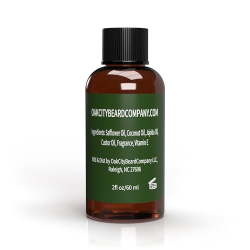OakCityBeardCo. - BarberShop - 2 Ounce - Beard Oil - Beard Conditioner - Citrus - Mahogany - Green Notes - Lavender