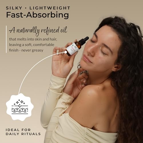 Organic Rosehip Seed Oil | 100% Pure, Cold-Pressed, Unrefined | USDA Certified Organic | Amber Glass Bottle with Glass Dropper | For Face, Skin & Hair - 1 Fl Oz