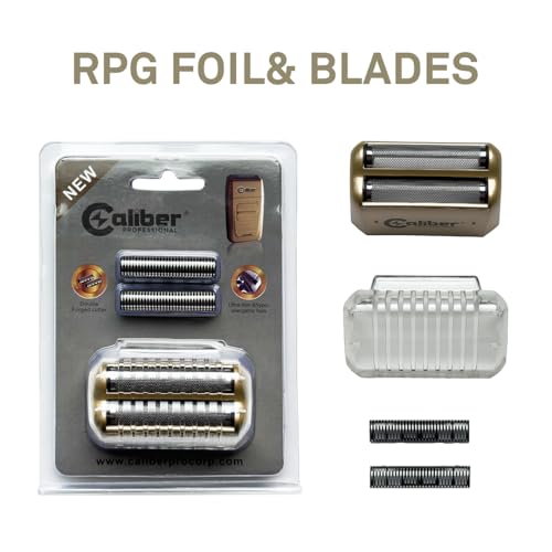 RPG Shaver Replacement Foil and Cutter - Professional Titanium Foil and Blade for RPG Electric Shavers - Close Shaving Replacement Head for Barber or Personal Men's Hair Shaver