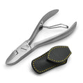 Fingernail and Toenail Nippers in Leather Case FINOX Surgical Stainless Steel Pedicure Nail Clippers German Toe Nail Cutter GERmanikure Solingen p126