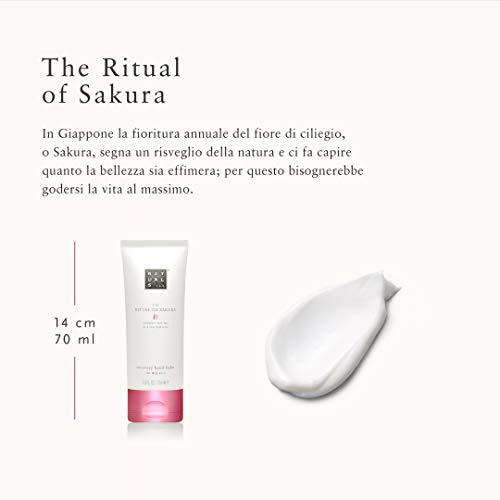 RITUALS B?lsamo de Manos de The Ritual of Sakura, 70 ml - Con Leche de Arroz y Flor de Cerezo - Propiedades Nutritivas de la Piel