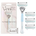 Gillette Venus for Pubic Hair and Skin, Bikini Razors for Women, Women's Razor Handle + 4 Blade Refills