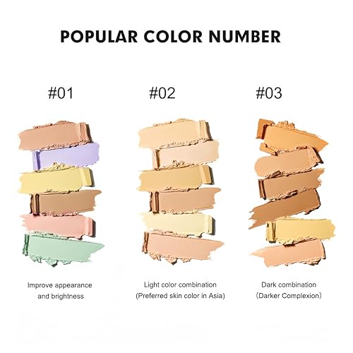 6 Colors Concealer Palette, Colour Correcting Makeup Palette, Long Lasting Smooth Lightweight Concealer And Contour Palette