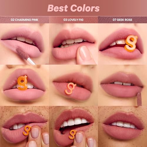 COLORGRAM NUDE BLUR TINT 03 LOVELY FIG | K-Beauty Makeup, Soft-Focus Matte Lip Stain, 2-in-1 Lip & Cheek
