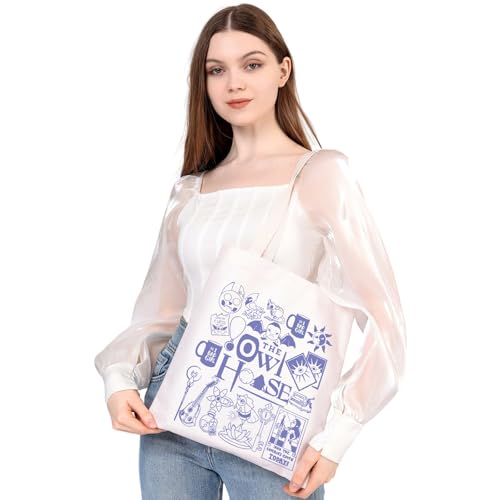 MEIKIUP Owl Inspired Gift Owl Characters Makeup Bag Tote Bag Hexside Magic Gift (owl tote bag)