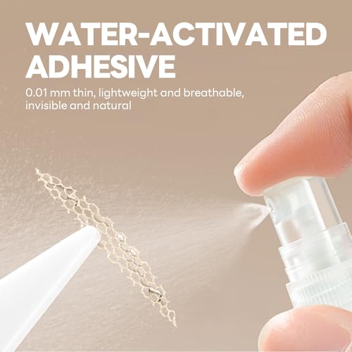 480 Pcs Breathable Double Eyelid Tape Invisible Eyelid Lifting Strips Glue-Free Face Eye Makeup Tape Natural Lace Lid Stickers with Tools - Pink Gold Base 20 Sheets L Size
