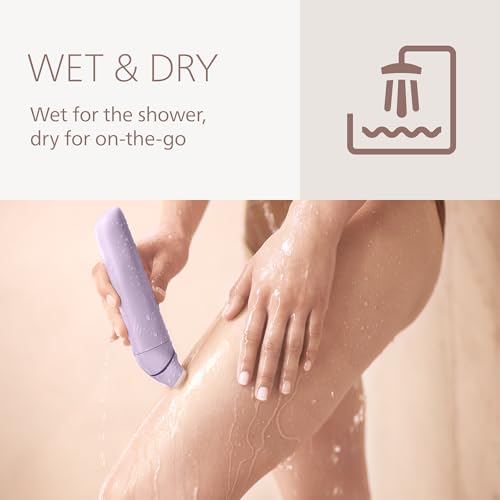 Philips Lady Shaver Series 8000 - Cordless, Wet & Dry Electric Shaver, 3-Blade Shaving System, Flexible Shaving Head, LED Light, for Legs, Body & Bikini, 100 Mins. Runtime, Model BRL149/00