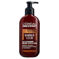 L¡¯Oreal Paris Men Expert Cleansing 3-in-1 Beard, Face & Hair Wash 200ml, Barber Club Wash With Cedarwood Essential Oil, Deeply Cleanses and Removes Beard Flakes