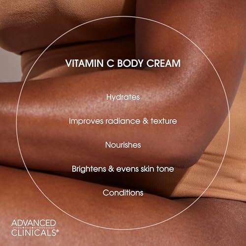 Advanced Clinicals Vitamin C Hydrating Cream + Peptide Firming Facial Serum Bundle
