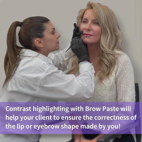 Eyebrow White Mapping Paste [Large 15g Bottle] Brow Mapping Paste, Eyebrow Contour for Microblading and PMU Supplies, Brow Design, Draw or Sketch the Shape