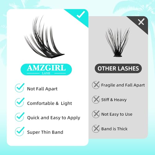 Fairy Lash Clusters Manga 144Pcs Eyelash Clusters Spiky Cluster Eyelash Extensions Individual Lashes Volume Anime Lash Clusters with Thin Band Lashes DIY at Home(Holiday,C-Mix8-18mm)