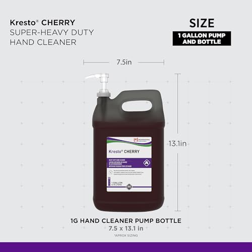 SC Johnson Professional Kresto Cherry, Super Heavy Duty Hand Cleaner, 1 Gallon Pump Bottle, for Professional Use Only