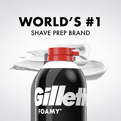 Comfort Glide Foamy Regular Shave Foam Men Shaving Foam by Gillette, 11 Ounce