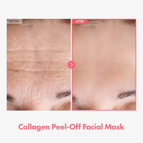 TOSOWOONG Real Collagen Fit, Hydrolyzed Collagen Wrapping Mask, Peel Off Facial Mask for elasticity, Hydrating, Glow, Glass Skin, Face Moisturizer, Self Care, Korean Skin Care, 50ml, 1.69 fl. oz.