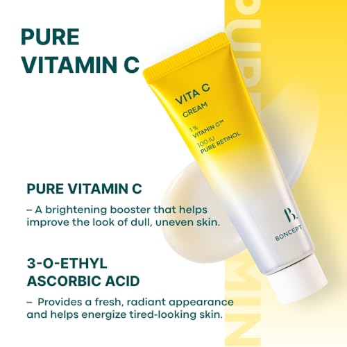 Vita C Cream ? Hydrating & Firming Korean Vitamin C Moisturizer, Radiant-Looking Skin & Healthy Glow, 1.69 fl. oz. 50ml