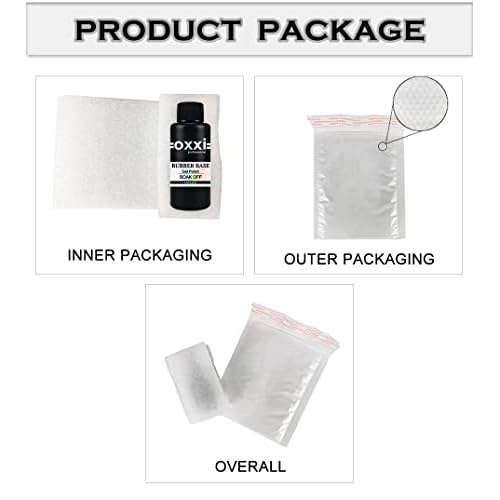 OXXI Professional Big Size 50ML Rubber Base Coat Gel Nail Polish Tpo Hema Free,Large Capacity Refill Pack Nail Base Coat