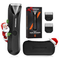 Manscape Body Hair Trimmer for Men, IPX7 Waterproof Pubic & Groin Hair Trimmer- Electric Ball Shaver with LED Light, Ceramic Blade, USB Rechargeable & Travel Pouch