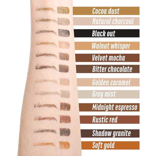Light Grey Eyebrow Pencil for Older Women, Gray Eyebrow Pencil for Women with Ultra Fine Precision Tip, Microblading Eyebrow Pen, Hair-Like Strokes,Sweatproof YES.EYE DO (Grey Mist-Light Gray)