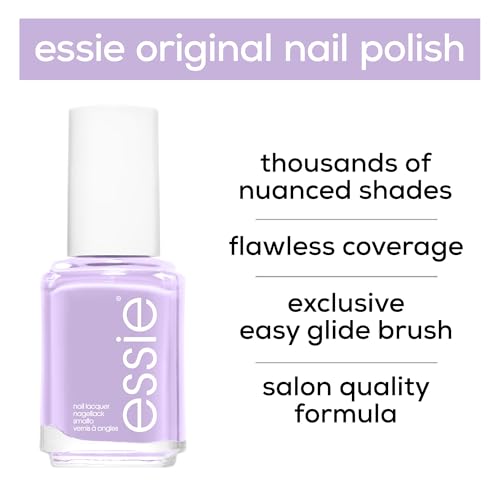 essie Salon-Quality Nail Polish, 8-Free Vegan, Lilac Purple, Lilacism, 0.46 fl oz