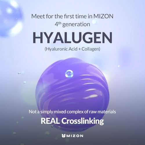 MIZON Hyalugen Pearl Jelly Face Mask (5 Pack) ? Korean Beauty Full Face Sheet Mask with Collagen & Hyaluronic Acid