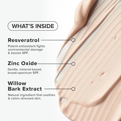 Paula's Choice RESIST Super-Light Daily Wrinkle Defense Mineral Sunscreen, SPF 30 Face Sunscreen for Oily Skin, Matte Tinted Face Moisturizer, UVA/UVB Protection, Fragrance-Free