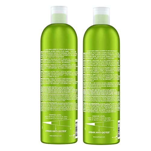 Bed Head by TIGI Urban Antidotes Re-Energize Daily Shampoo and Conditioner 25.36 fl oz 2 count (Pack of 2)