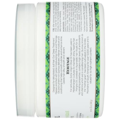 Olive Oil, Vegan Deep Treatment Masque, 12 oz (340 g), Nubian Heritage