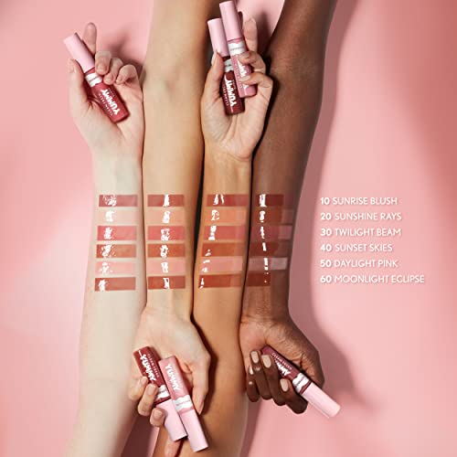 COVERGIRL Clean Fresh Yummy Lip Gloss Daylight Collection, Hydrating, Glossy Shine, Vegan Formula, Moonlight Eclipse 60, 0.33oz