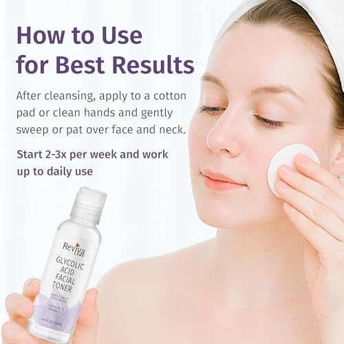 REVIVA Toner Glycolic Acid, 0.85 Pounds