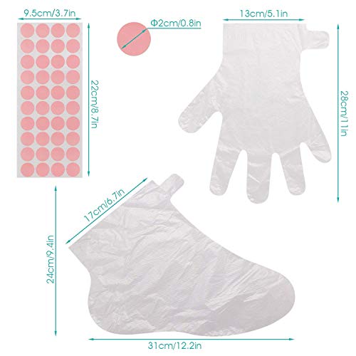 Paraffin Wax Mitts for Hand and Feet, Segbeauty Paraffin Bath Mitts & Booties with Double Terry Clothes, Snug Elastic Opening Paraffin Glove & Sock for Thermal treat-ment Wax Machine Hot Wax thera-py