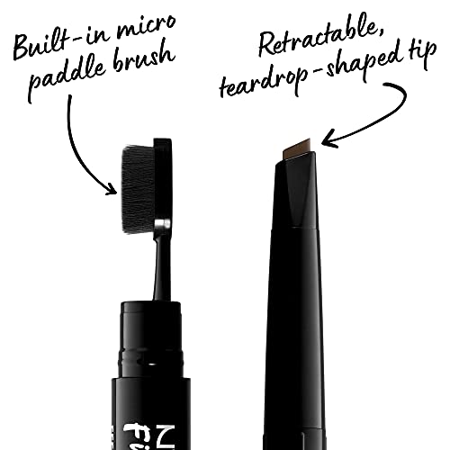 NYX PROFESSIONAL MAKEUP Fill & Fluff Eyebrow Pomade Pencil, Ash Brown