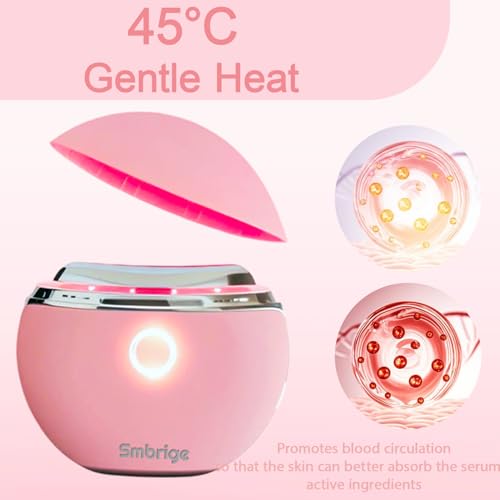 Face Massager Tool 4 Color Modes Red Light Therapy for Face Neck Skin Care at Home £¬Gua Sha Facial Tools, Pink