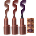 3Pcs 2 in 1 Lip Liner Set - Matte Nude Creamy Lip Pencil, Dark Brown Red High Pigmented, Long-Lasting Lip Liner with Plumping Effect (Milky Tea+Caramel+Grapes, 3Pcs)