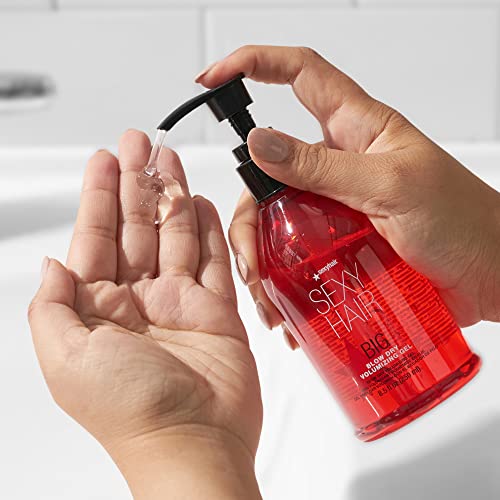SexyHair Big Blow Dry Volumizing Gel | Added Volume with Hold | Up to 72 Hours of Humidity Resistance | All Hair Types