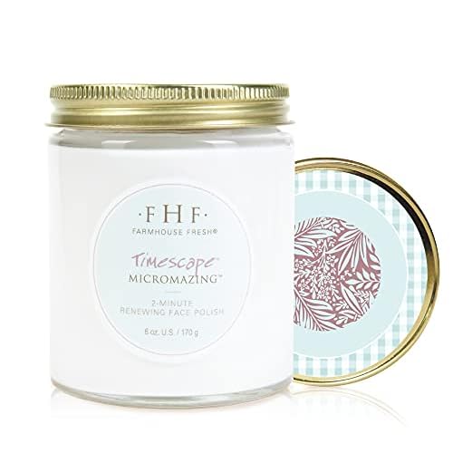 FarmHouse Fresh Face Exfoliator, Plant-Based Face Scrub, Gentle Exfoliating Face Polish With Cucumber Extract. Timescape Micromazing Facial Polish. 6 Oz