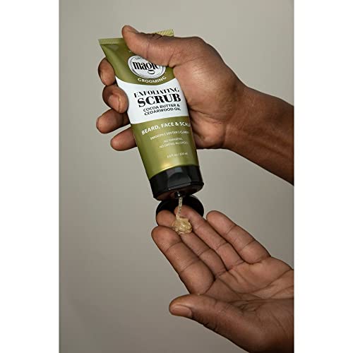 SoftSheen-Carson Magic Men's Grooming Facial Exfoliating Scrub, Softens, Smooths and Clarify, With Cocoa Butter and Cedarwood Oil for Beard, Skin and Scalp, 6.7 fluid ounces (Pack of 2)