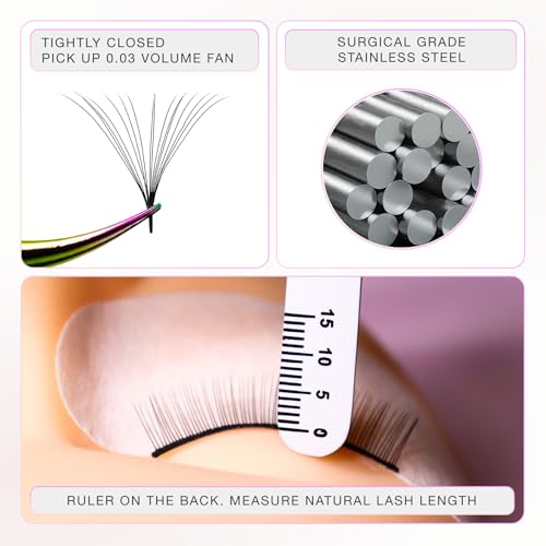 Curacoro Lash Tweezer - Professional & Precision Fiber Tip Grip Lash Tweezers for Eyelash Extensions, Multi Shapes & Purposes Tweezers for Volume, Isolation & Classic Lashes (Gold, The Good Angle)
