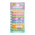 Lip Smacker Crayola Party Pack - 8 Moisturizing Lip Balms, Fun Flavors, Hydrating & Protecting, Glossy Finish - Cruelty-Free