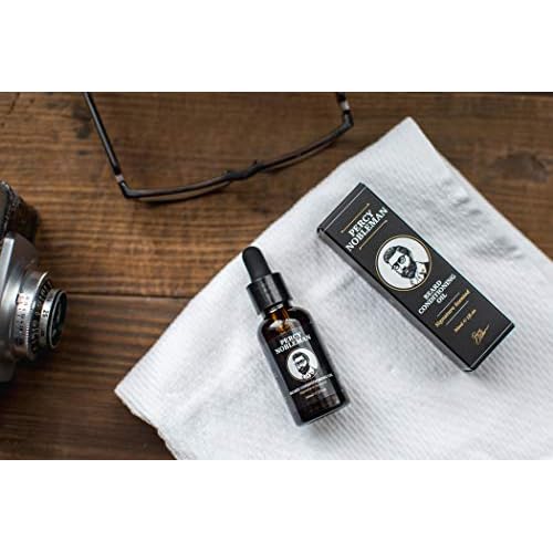 Percy Nobleman Beard Oil 99% Naturally Derived Signature Scented Blend. Beard Conditioning Oil With a Special Mixture of Quality Ingredients that Softens and Conditions your Facial Hair - 1 Fl Oz