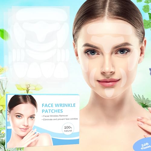 Face Tape for Wrinkles Overnight, 208Pcs Wrinkle Patches for Face Overnight, Anti Wrinkle Patches to Reduce Fine Wrinkles, Facial Smoothing Patches for Neck Frown Smile Lines