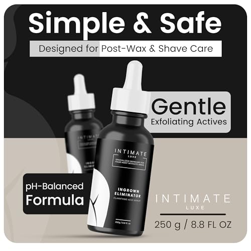 Ingrown Eliminator Serum ? Fragrance-Free Serum for Bikini Line & Underarms ? Helps Reduce the Look of Ingrown Hairs, Bumps & Uneven Texture ? pH-Balanced for Intimate Areas ? 1 fl oz