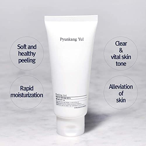 Pyunkang Yul PKY Peeling Gel with Immediate Visible Effect, Mild and Smooth Face Scrub with Papaya and AHA, Zero-Irritation, Korean Skincare (3.4 Fl.Oz, 100ml)