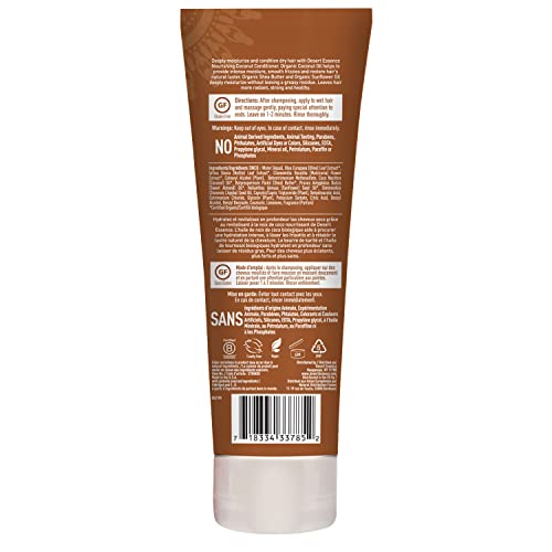 Desert Essence Coconut Conditioner - 8 fl oz - Nourishing for dry hair, smooth frizz and restore moisture and shine with Organic Coconut Oil, Shea Butter, and Sunflower Oil