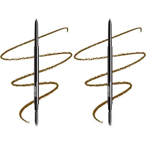 wet n wild Ultimate Brow Micro Eyebrow Retractable Pencil, Soft Brown, Ultra Fine 1.5mm Tip, Draws Tiny Brow Hairs (Pack of 2)